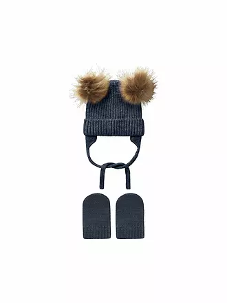 NAME IT | Baby Set Mütze - Haube mit Fäustlingen NBMORA | 